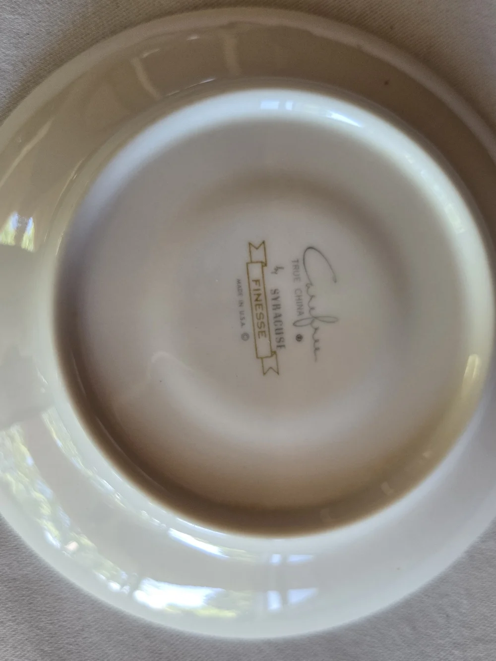 Carefree True China by Syracus Floral Saucer